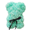 Tartefah OEM Mothers Day Cadeaux 25 cm Red Rose Bear Rose Fleur Fleur Decoration Artificielle Cadeaux Feux Fleur